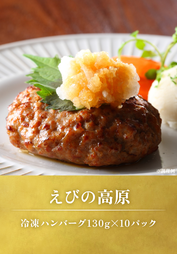 冷凍ハンバーグ130gx10パック